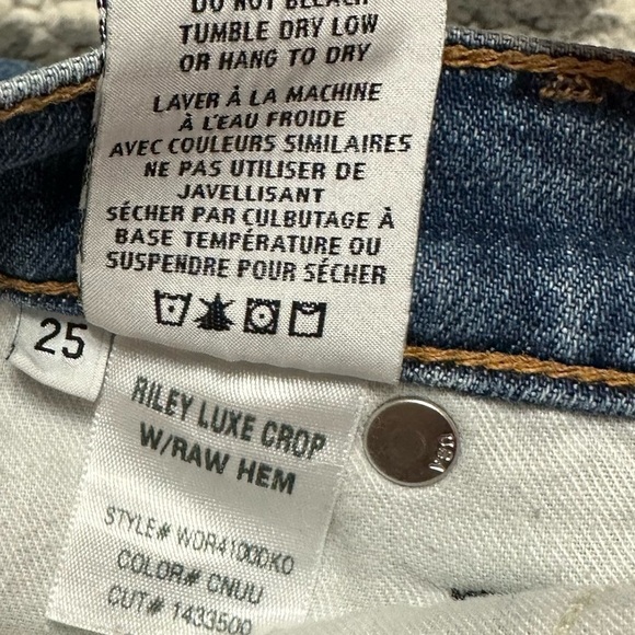 Hudson Riley Luxe Crop Raw Hem Jeans size 25 - Picture 11 of 15